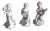 Schaubach Kunst Cherub Figurines With Golden Accents For Sale