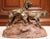 Late 19th Century 19th Century French Spelter Hunting Dogs Sculpture on Terracotta Base For Sale - Image 5 of 9
