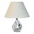 1970s Small Daum Nancy Boudoir Lamp With Linen Shade For Sale