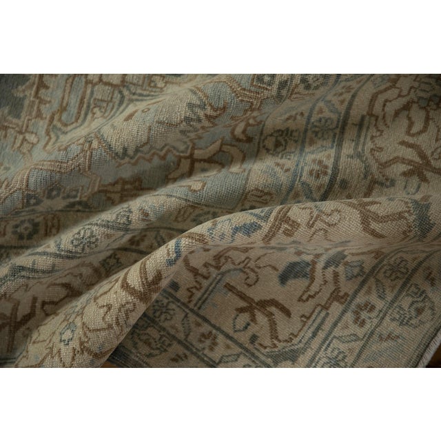 Traditional 1950s Vintage Persian Tabriz Arrowed Medallion Wool Carpet For Sale - Image 3 of 12