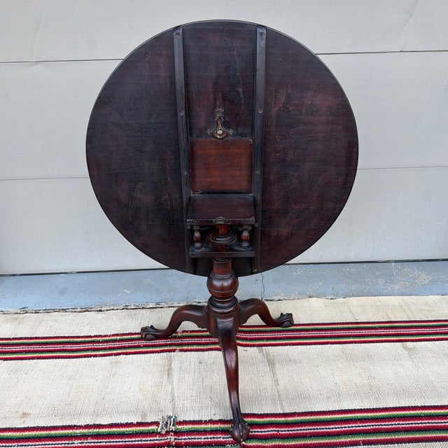 A Vintage Mahogany Chippendale Style Title Top Tea Table, 1970’s For Sale - Image 10 of 12