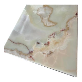 1970s Attributed to Vladimir Kagan "Jessica" Onyx Lucite Cocktail Coffee Table For Sale