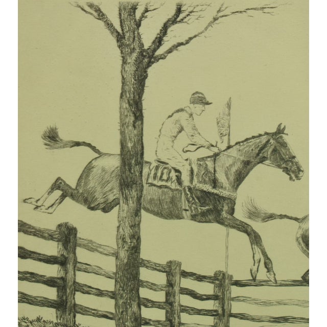 "New Jersey Hunt Cup" C1930 Drypoint by Paul Brown For Sale - Image 15 of 15