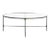 Jessa Oval Metal Coffee Table - Silver For Sale
