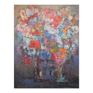 Multicolor Flowers V, Miriam Bromberg, Painting