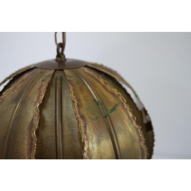 Danish Brass Poppy Pendant by Svend Aage Holm Sørensen, 1970s For Sale - Image 13 of 18