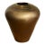 Oversized 17” Solid Brass Sculptural Floor Vase, 1960s For Sale