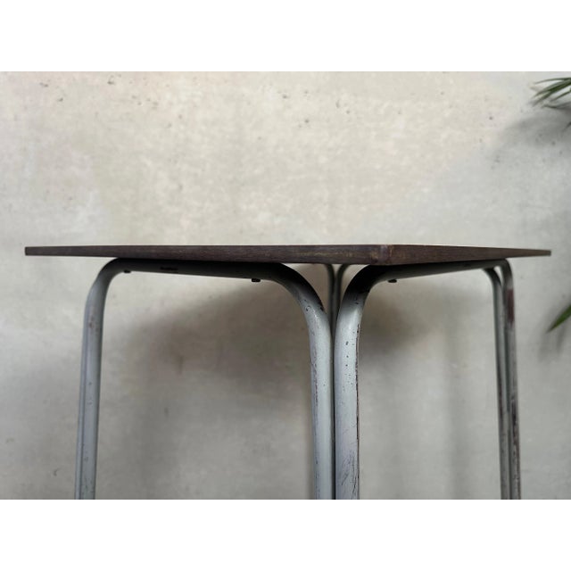 Vintage Industrial Steel and Composite School Desk, 1960s For Sale - Image 9 of 18