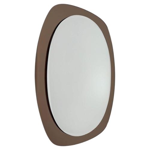 Vintage Italian Mirror with Bronzed Glass Frame, 1970s For Sale - Image 14 of 14