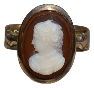 The Cerritos: Georgian Era Ring Featuring Cameo of a Lady