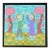 Original Acrylic Folk Art Painting From Renowned Key West Artist 'Reaching for the Sky' For Sale