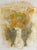 Theodore Polos Orange Flowers Watercolor For Sale - Image 4 of 6