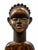 A striking large-scale African tribal style female figure sculpture hand-carved from solid wood with rich aged patina and...