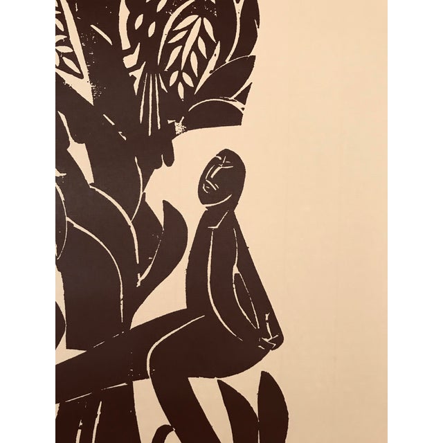 hap grieshaber woodcut print adam und eve