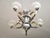French Art Deco Chandelier in Chrome, Brass and Frosted Glass, 1930s For Sale - Image 4 of 11