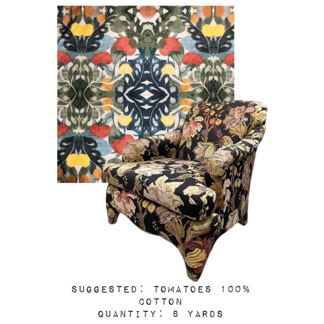 Vintage Upholstered Lounge Chair For Sale - Image 13 of 13