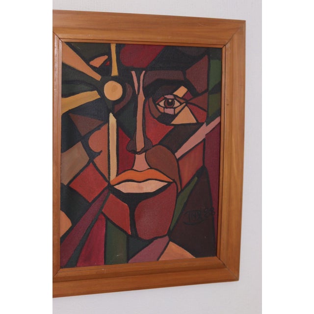 Face, 1960s, Oil on Canvas, Framed For Sale - Image 16 of 18