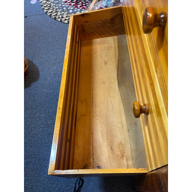 1940s Handmade Stripped Dresser For Sale - Image 11 of 12