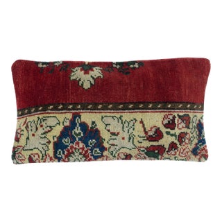 13"x24" Vintage Turkish Wool Cushion Cover. Handmade Rug Pillow. Throw Pillow For Sale