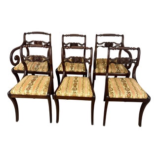 Antique Regency Dining Chairs, 1820, Set of 6 For Sale