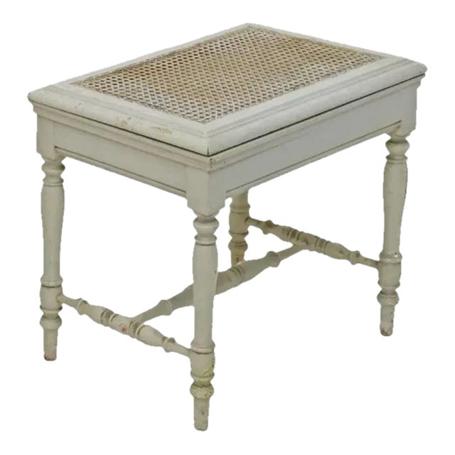 19th Century French Provincial Louis XVI Style Necessary Stool End Table For Sale