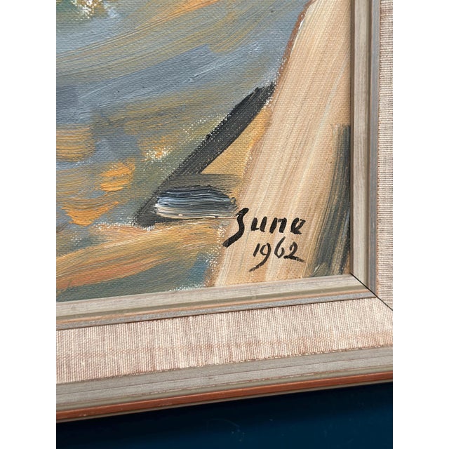 Sune, Autumn Landscape, 1962, Oil Painting on Panel, Framed For Sale - Image 8 of 13