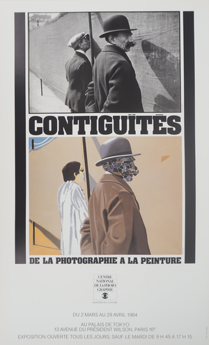 Contiguïtés Poster after Eduardo Arroyo