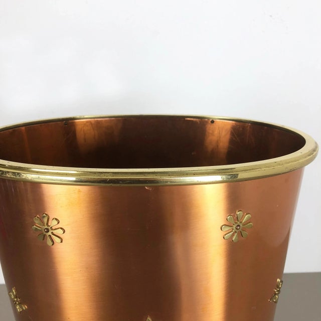 German Copper Umbrella Stand by United Workshop Munich, 1950s For Sale - Image 11 of 18