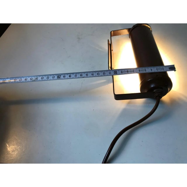 Brown Danish Tubular Wall Sconce from Lyfa, 1930s For Sale - Image 9 of 12