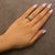Early 21st Century 10K Yellow Gold Plated .925 Sterling Silver 1/3 cttw Natural Diamond Band Ring - Size 7 For Sale - Image 5 of 6