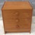 Ervi-Mobler Mid-Century Three-Drawer Teak PUBedside Chest of Drawers Measure 19.75" in width, 17" in depth 21" in height