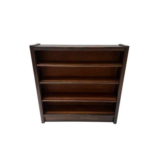 Art Deco Open Bookcase in Macassar Ebony with Oak Shelves, 1920s For Sale - Image 13 of 14