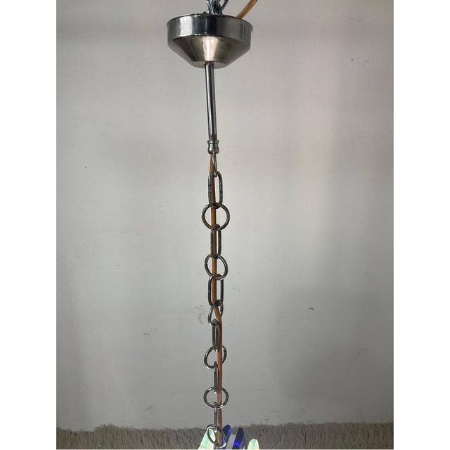 Three Lights Hanging Lamp from Fontana Art, 1970 For Sale - Image 10 of 18