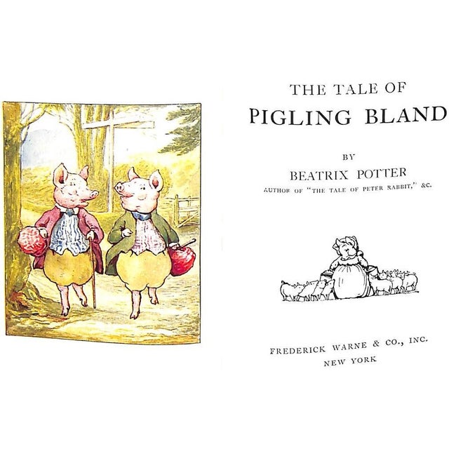 POTTER, Beatrix [94] pp. Frederick Warne & Co., Inc. 1941 5 1/2" x 4 1/4" *blank endpapers* The Tale of Pigling Bland is a...