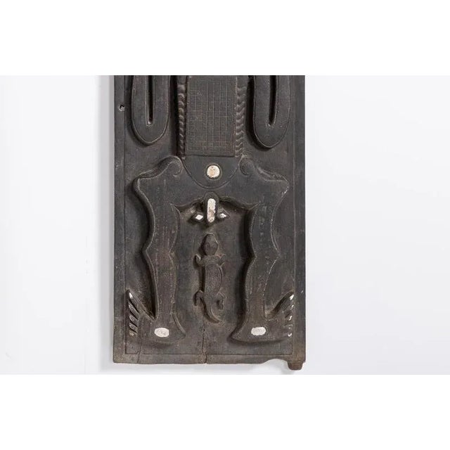 Black Mid-20th Century African Art Wood Panels For Sale - Image 8 of 10