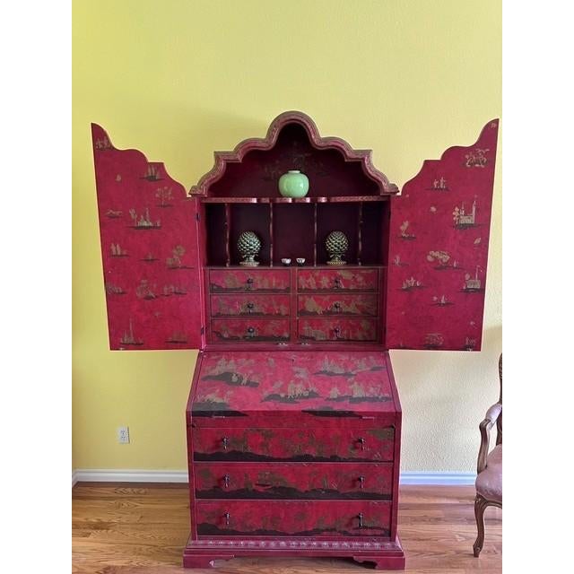 Ornamental & Decorative Materials Baker Furniture - Secretary Desk - McMillen Collection - Pattern 1593 For Sale - Image 7 of 8
