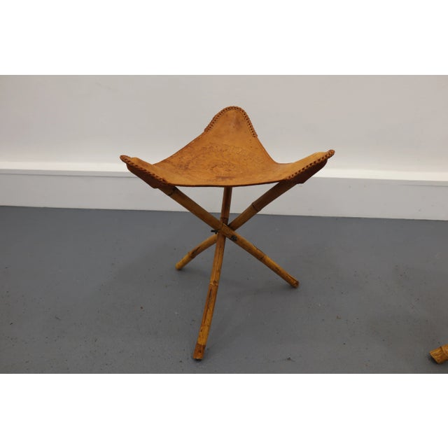 Wood Set of Vintage Stools, 1970s For Sale - Image 7 of 9