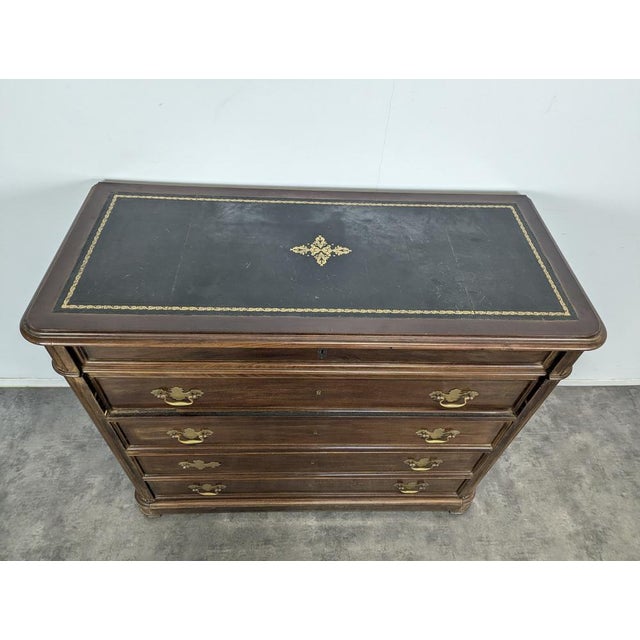English Mahogany Secretary Desk For Sale - Image 4 of 14