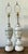 Vintage Cut Colored Glass Lamps - A Pair For Sale - Image 11 of 12