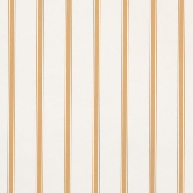 Schumacher Westerly Stripe Wallcovering In Marigold For Sale
