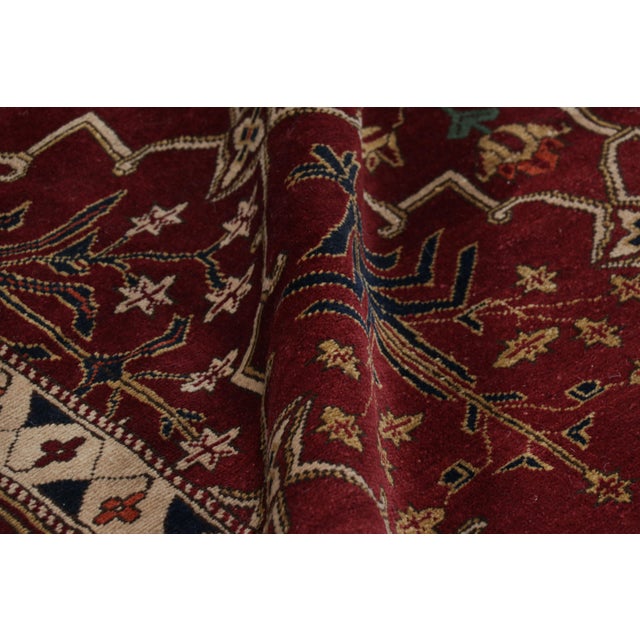 Rug & Kilim’s Modern Agra Rug in Red With Colorful Floral Patterns For Sale In New York - Image 6 of 7