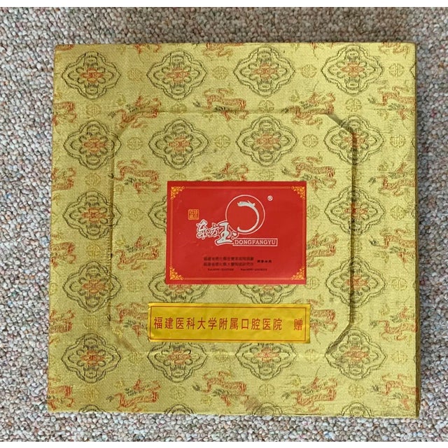 Ceramic Vintage Ceramic Flower Plate For Sale - Image 7 of 12