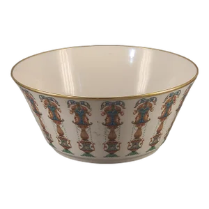 Vintage Large Lenox Bowl Classical Painted Lido Pattern Gold Mark