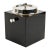 Aldo Tura Lacquered Goatskin and Chrome Metal Ice Bucket For Sale