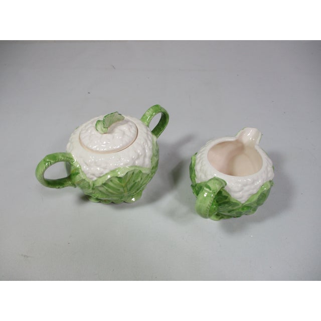 Fitz and Floyd 1970s Fitz & Floyd Sugar and Creamer - 2 Pc For Sale - Image 4 of 6