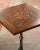 French 19th Century Napoleon III Polished Iron Bistrot Table With Oak Parquet Top For Sale - Image 3 of 8