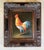 1950s Mid Century Rooster Oil Painting With Spanish Baroque Style Frame For Sale - Image 4 of 18