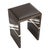 Not Yet Made - Made To Order "Galeone" Bar Stool With Stainless Steel, Walnut and Bronze Details For Sale - Image 5 of 8
