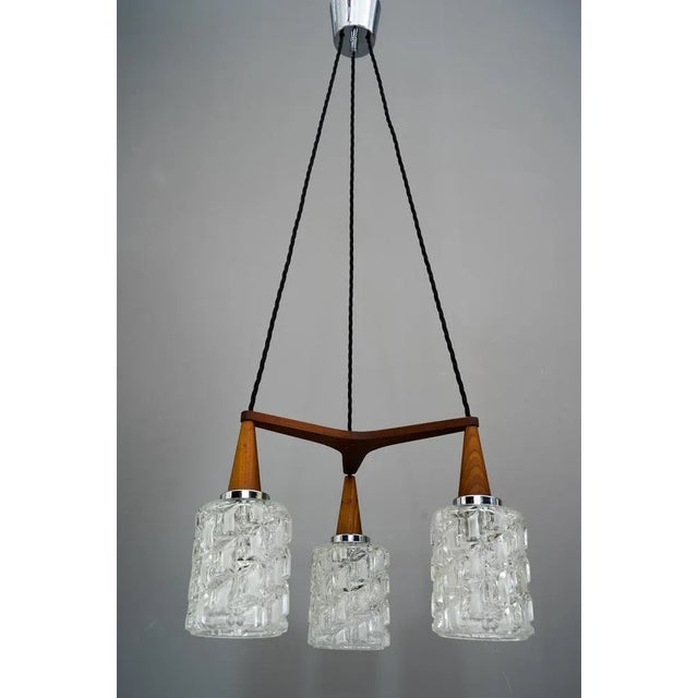 Mid-Century Modern Chandelier from Austrolux, Vienna, 1960s For Sale - Image 3 of 14