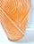 Mid-Century Modern Vintage Glass Art Deco Fan Vase – Coral Peach - Draped Pressed Glass Sculptural Decor For Sale - Image 3 of 10